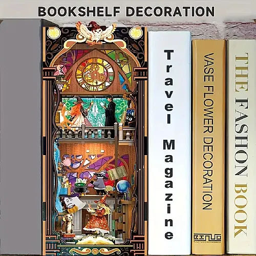 3D Wooden Puzzle Book Stand Series Mystical Magical 68051 - 4