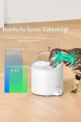 Airpet Catlınk Aı Water Fountain-Pure 2 Uv Cl- Su Pınarı Wa-02 - 2
