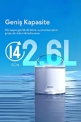Airpet Catlınk Aı Water Fountain-Pure 2 Uv Cl- Su Pınarı Wa-02 - 4