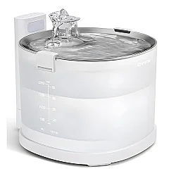 Airpet Cheerble Pet Fountain E1+ (Elfin 1 Plus) Cdy02 Çelik Hazneli Şarjlı Otomatik Kedi Su Pınarı - 1