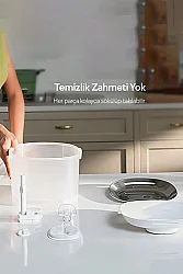 Airpet Cheerble Pet Fountain E1+ (Elfin 1 Plus) Cdy02 Çelik Hazneli Şarjlı Otomatik Kedi Su Pınarı - 4