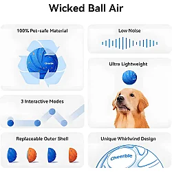 Airpet Wicked Ball Air Cwq01-Bl Akıllı İnteraktif Köpek Oyuncağı Mavi - 6