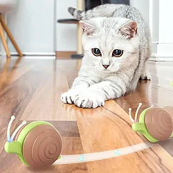 Airpet Wicked Snail Cwj02-Br Şarjlı Akıllı İnteraktif Salyangoz Şekilli Kedi Oyuncağı Kahverengi - 3