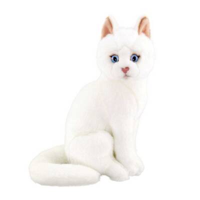 Animals Of The World 22 Cm Sitting White Cat Anm/20890 - 1