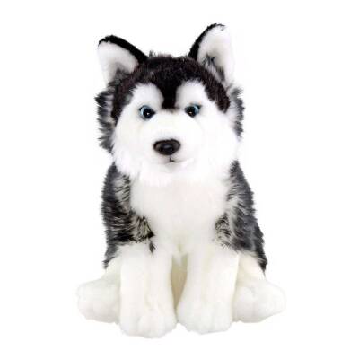 Animals Of The World 28 Cm Floppy Siyah Husky Anm/20907 - 1
