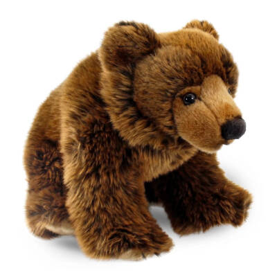 Animals Of The World 33 Cm Brown Grizzly Bear Anm/20855 - 2
