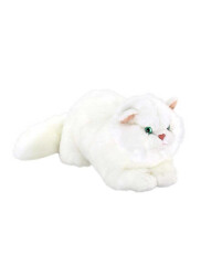 Animals Of The World 34 Cm Lying White Cat Anm/20893 - 2