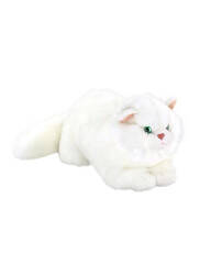 Animals Of The World 34 Cm Lying White Cat Anm/20893 - 3