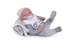 Antonio Juan Reborn Pipo Şallı Sweet Yumuşak Gövde Bebek 80114 - 2
