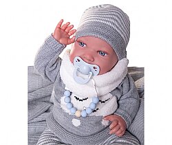 Antonio Juan Reborn Pipo Şallı Sweet Yumuşak Gövde Bebek 80114 - 3