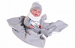 Antonio Juan Reborn Pipo Şallı Sweet Yumuşak Gövde Bebek 80114 - 1