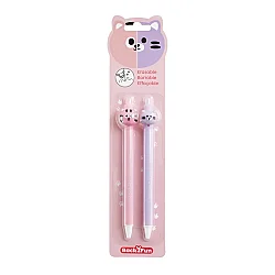 Apli Pembe Silinebilir Jel kalem Kedi-Kaplan B2F Blister - Apli
