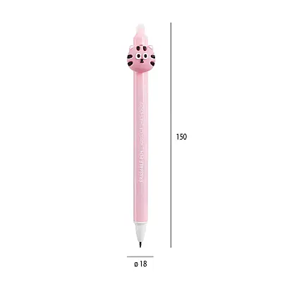 Apli Pembe Silinebilir Jel kalem Kedi-Kaplan B2F Blister - 3