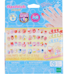 Aquabeads - Nail Workshop Magic Horses And Stars Replacement Nail Pack 35060 - 1