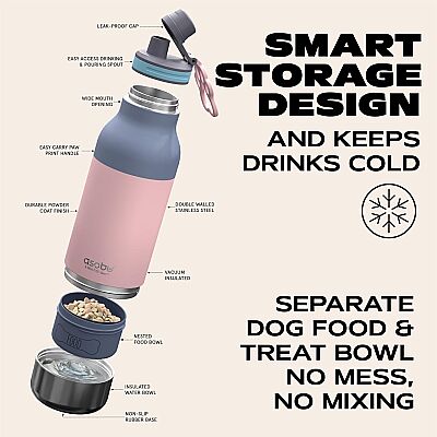 Asobu Barky Bottle - Pastel Pink 1 L - 3