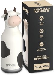 Asobu Bestie Bottle - Cow 460 ml. - 2