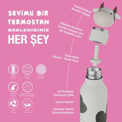 Asobu Bestie Bottle - Cow 460 ml. - 5