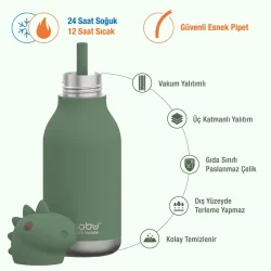 Asobu Bestie Bottle - Dinosaur 460 ml. - 4