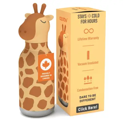 Asobu Bestie Bottle - Giraffe 460 ml. - 5