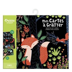 Auzo Toys Little Artist's Activity Set - Forest Scratch Cards - 1