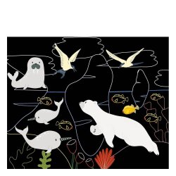 Auzo Toys Little Artist's Activity Set - Ocean Scratch Cards - 4