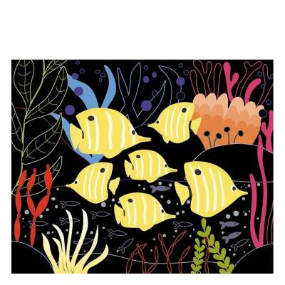 Auzo Toys Little Artist's Activity Set - Ocean Scratch Cards - 3