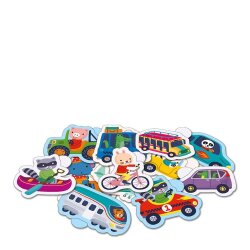 Auzo Toys Transportation Vehicles Sticker Set – 100 Pieces - 2