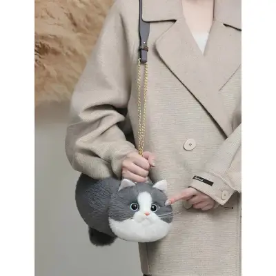 B&D Cat Handbag Grey Bd-Cat005 - 2