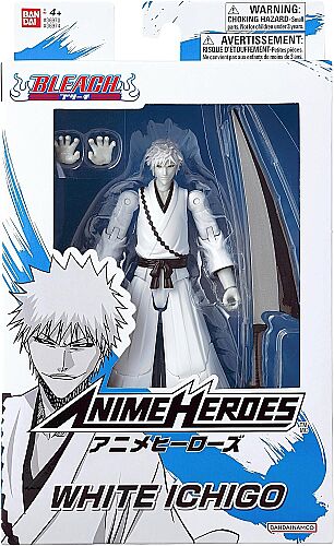 Bandai Beyaz Ichigo Kurosaki Poz verilebilir Figür - Anime Heroes Bleach Serisi 36974 - 4