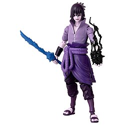 Bandai 16 Cm Sasuke Rinnegan Mangekyo Sharingan Posable Figure - Anime Heroes Naruto Series - 3