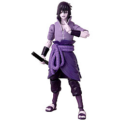 Bandai 16 Cm Sasuke Rinnegan Mangekyo Sharingan Posable Figure - Anime Heroes Naruto Series - 4