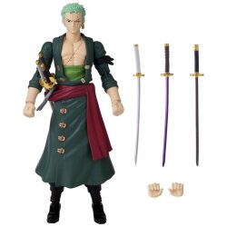 Bandai Anime Heroes One Piece Zoro Roronoa Articulated Figure 36932 - 3