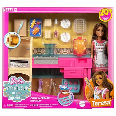 Barbie Teresa Arkadaşının Mutfak Oyun Seti JCT06 - 1