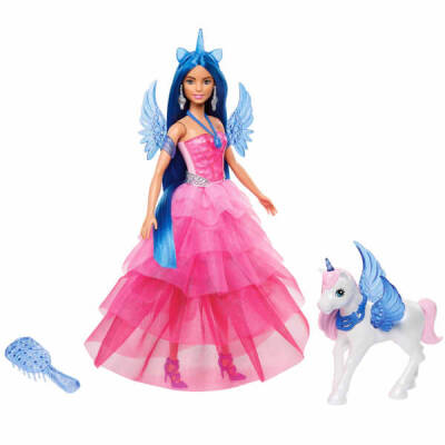 Barbie Blue-Haired Princess Doll Hrr16 - 2
