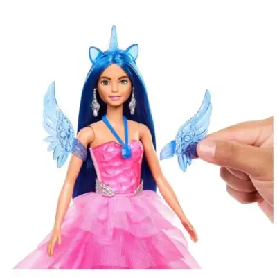 Barbie Blue-Haired Princess Doll Hrr16 - 3