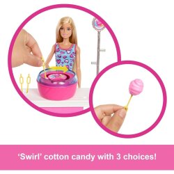Barbie Cotton Candy & Game Playset Mtl-Jfv67 - 3