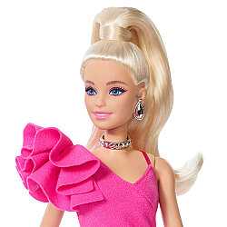 Barbie Deluxe Style Bebekler - Pembe Parlak Elbise Jjn73 - 4
