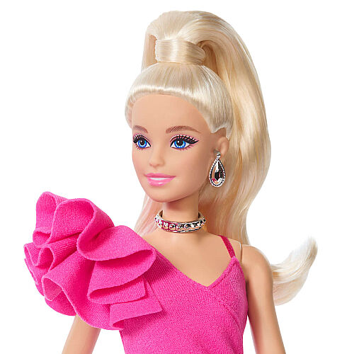 Barbie Deluxe Style Bebekler - Pembe Parlak Elbise Jjn73 - 4