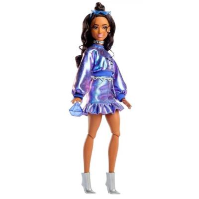 Barbie Deluxe Style Style Icon Doll Metallic Blue Top And Skirt Jfp42 - 1