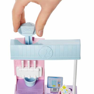 Barbie Dondurma Dükkanı Oyun Seti HCN46 - 5