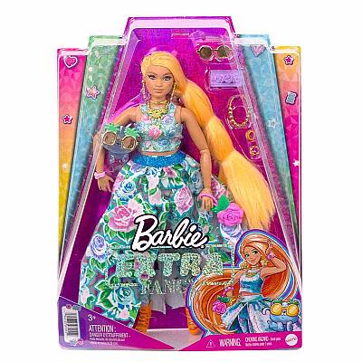 Barbie Extra Fancy Çiçekli Kostümlü Bebek ve Yavru Kedisi HHN14 - 5