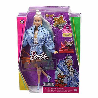 Barbie Extra Mavi Takımlı Bebek HHN08 - 6