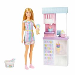Barbie Ice Cream Shop Playset Hcn46 - 2