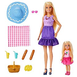 Barbie Malibu ve Chelsea Piknik Oyun Seti JBF43 - 1