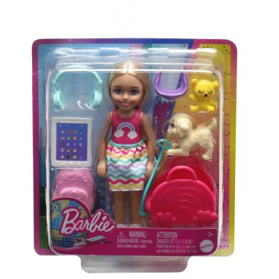 Barbie Seyahatte Chelsea Bebek ve Aksesuarları HJY17 - 3