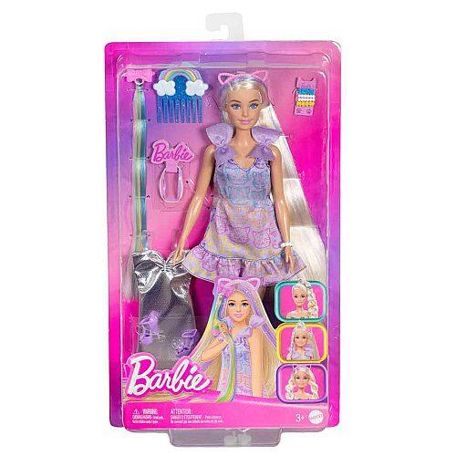 Barbie Upuzun Muhteşem Saçlı Bebek - Saç Tasarım Oyun Seti Jct72 - 1