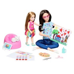 Barbie ve Chelsea Sanat Atölyesi Oyun Seti Hrg48 - 4