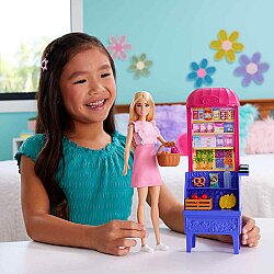 Barbie ve Teresa'nın Dostluk Tarifi Malibu Markette Bebek ve Oyun Seti Jct05 - 3