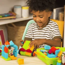 Battat Construction Toys - Safari - 85 Pieces Bt3073Z - 3