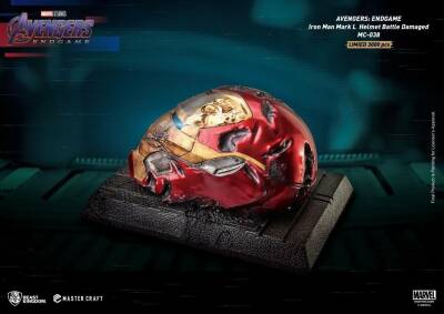Beast Kingdom Endgame Master Craft Iron Man Mark50 Helmet Battle Damaged Mc-038 - 3